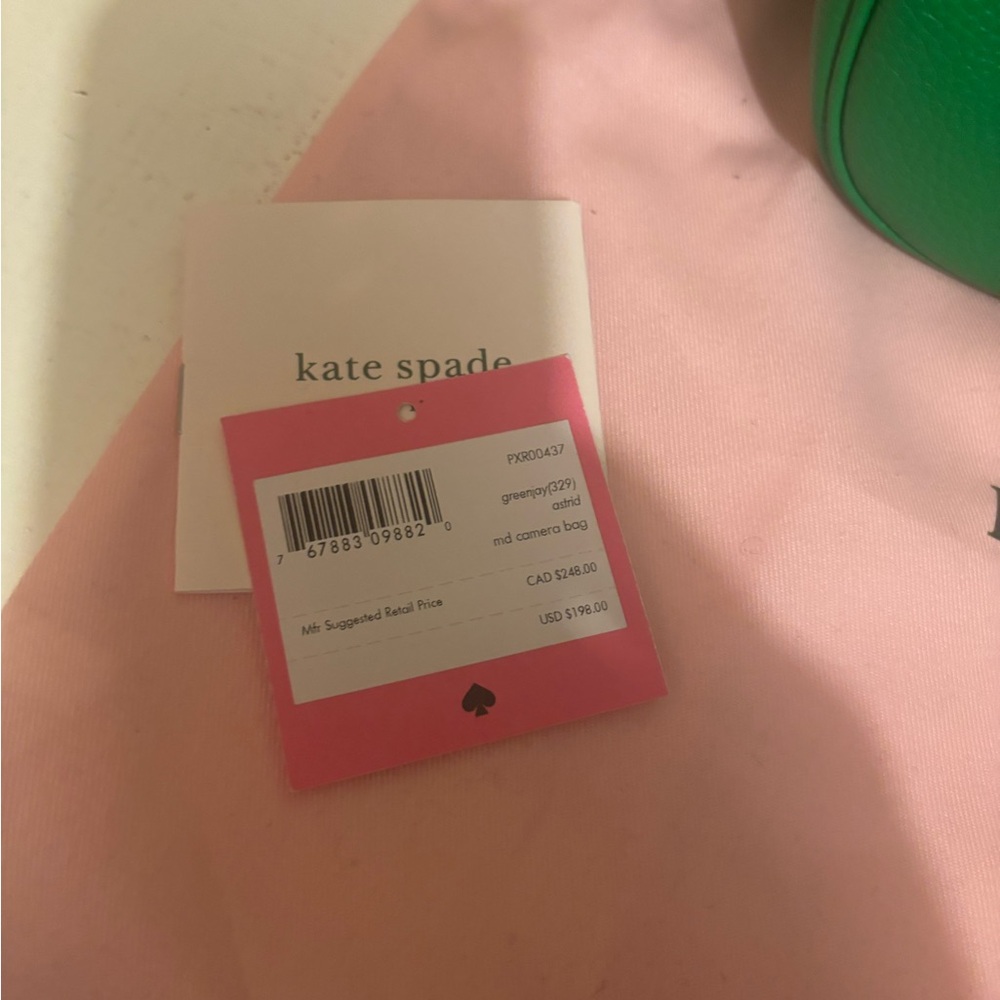 Kate Spade Pebble Leather Astrid Medium Camera Bag Green Jay - Picture 11 of 12